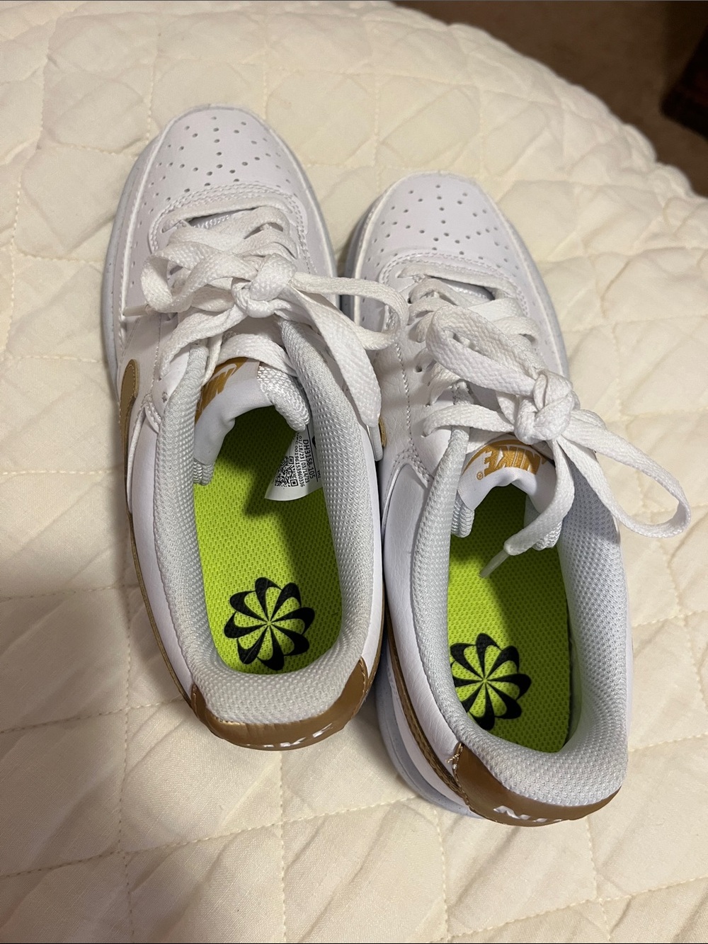 Nike Court Vision Low - white/gold 7 - Picture 2 of 7